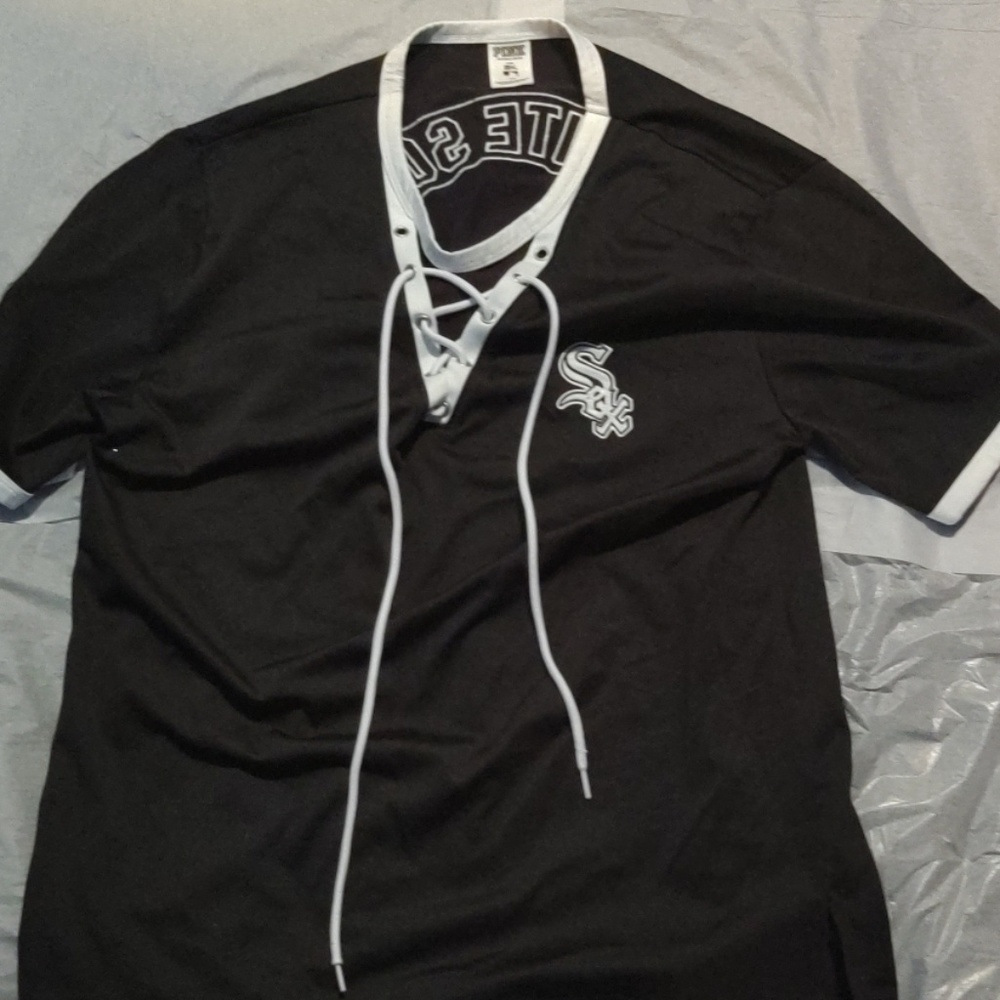 Pink Victoria secret white sox